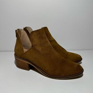 Steve Madden Lancaster Western Booties Brown Suede Women’s Size 8M‎